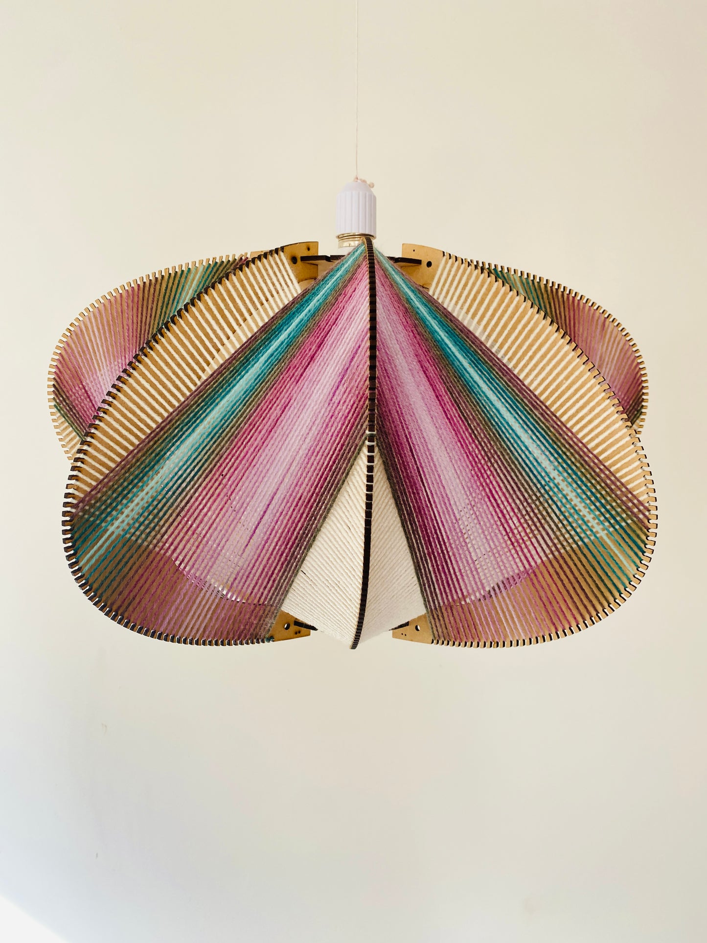 Magnolia Pinks and Creamy White Oval Lampshade