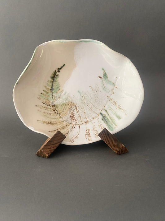 Decorative fern platter T3