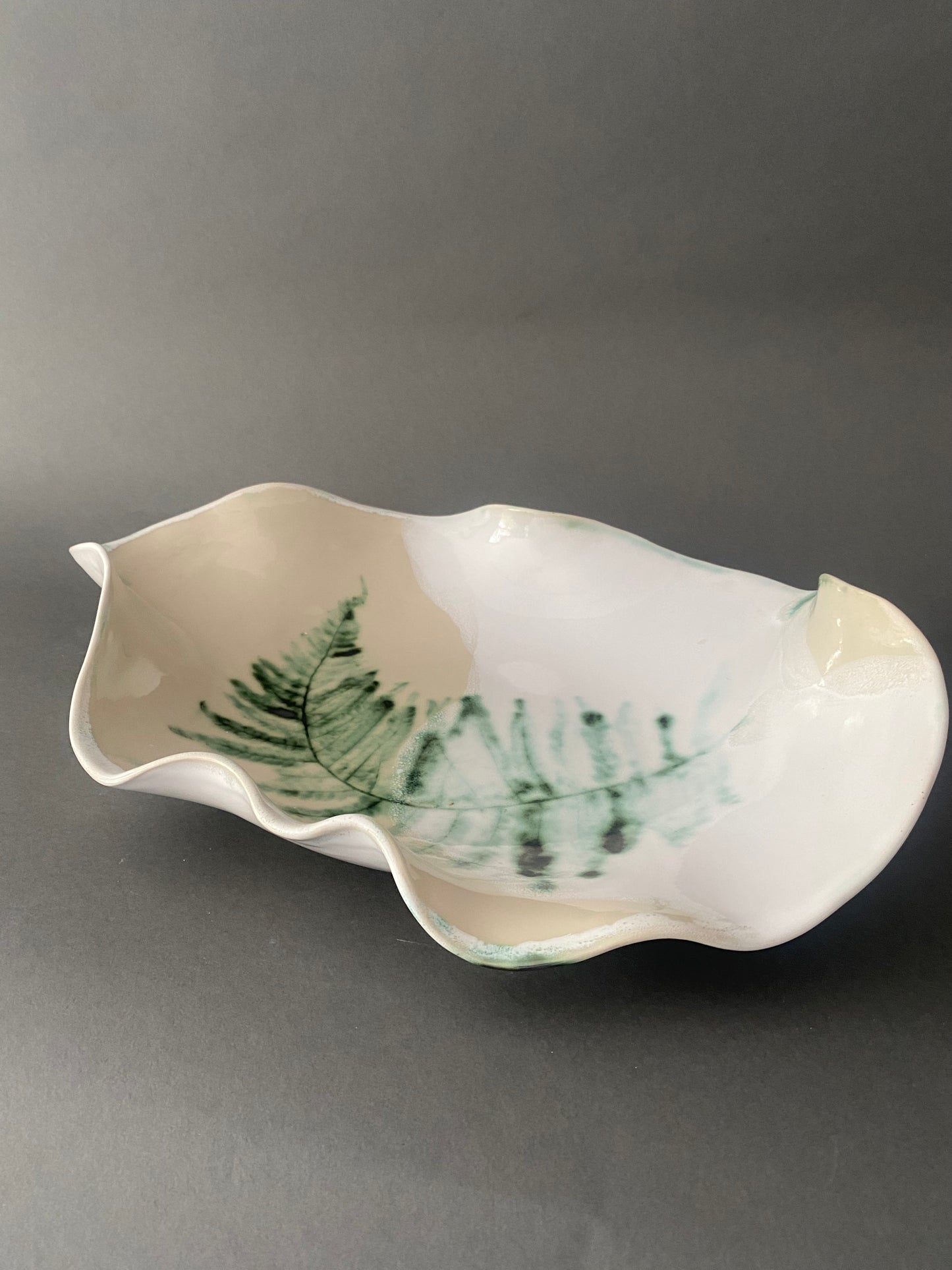 Extra large decorative ceramic bowl