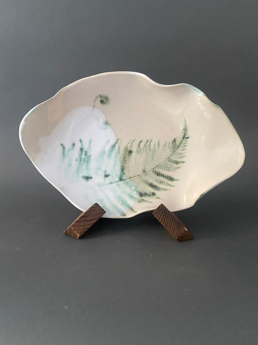 Oval Fern & Fond platter