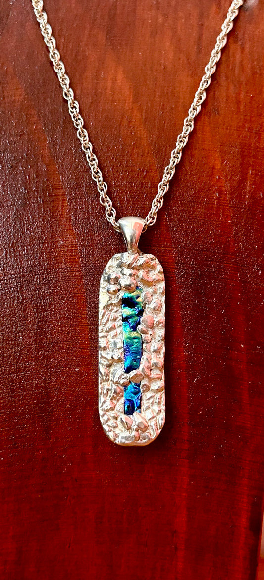 Dichroic glass pendant