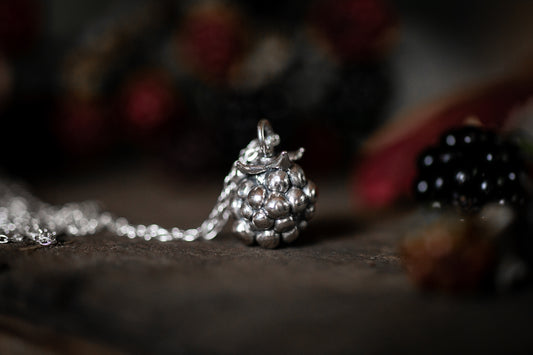 Sterling silver Blackberry pendant