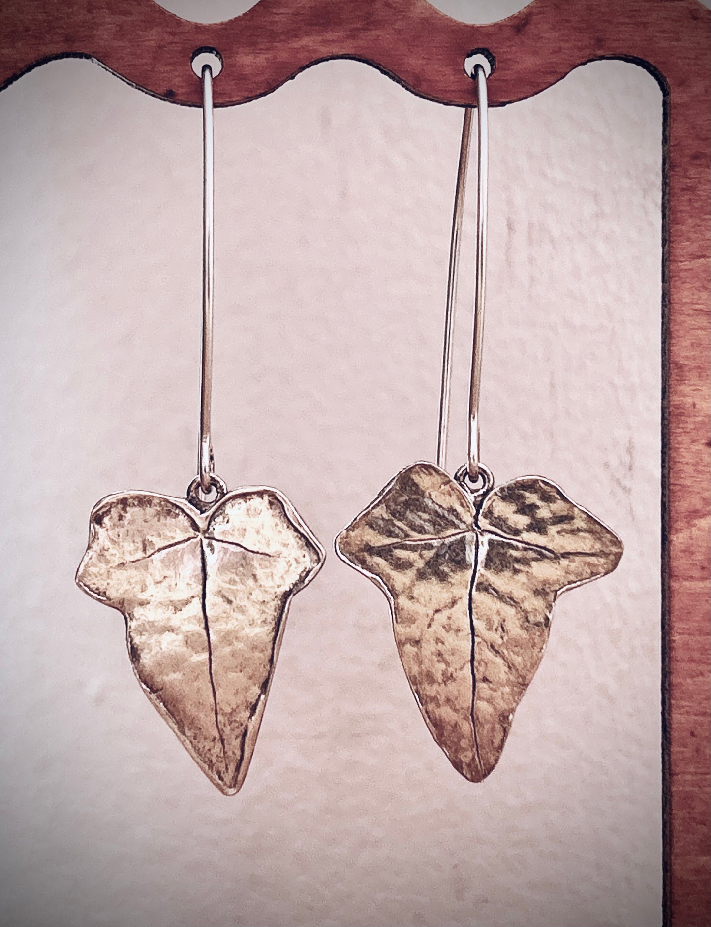 Ivy leaf earrings