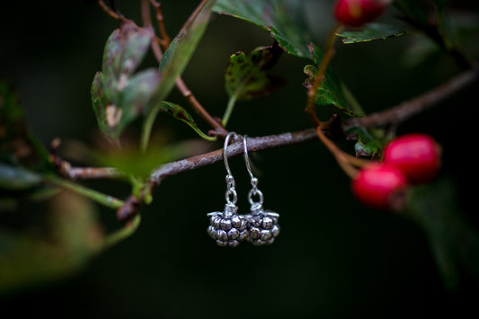 Blackberry drop earrings