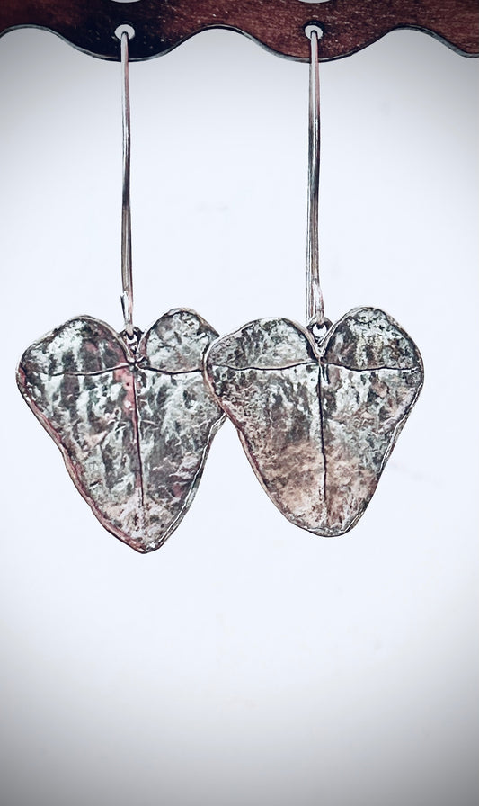 Ivy leaf earrings (heart shaped)