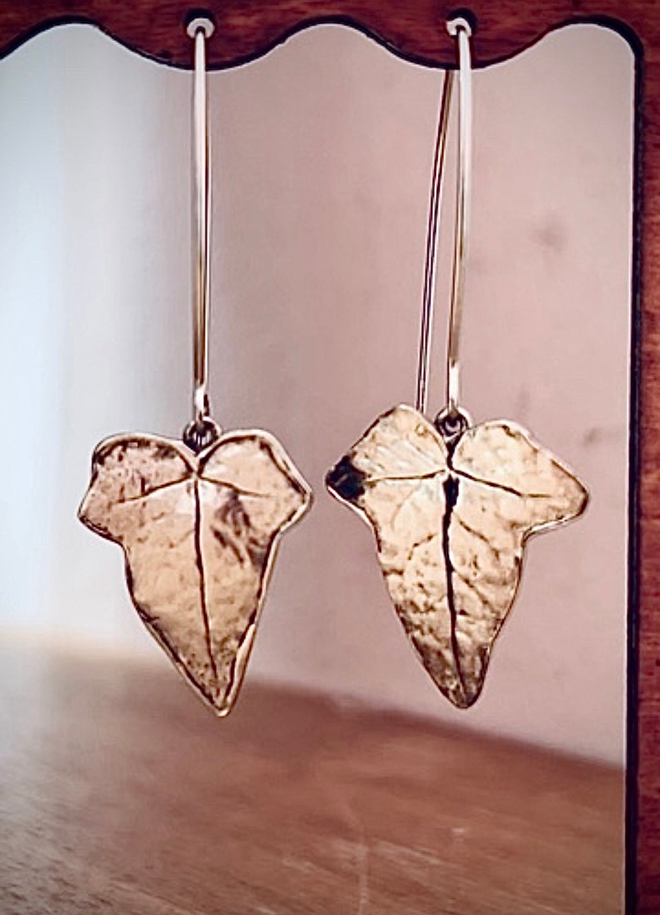 Ivy leaf earrings