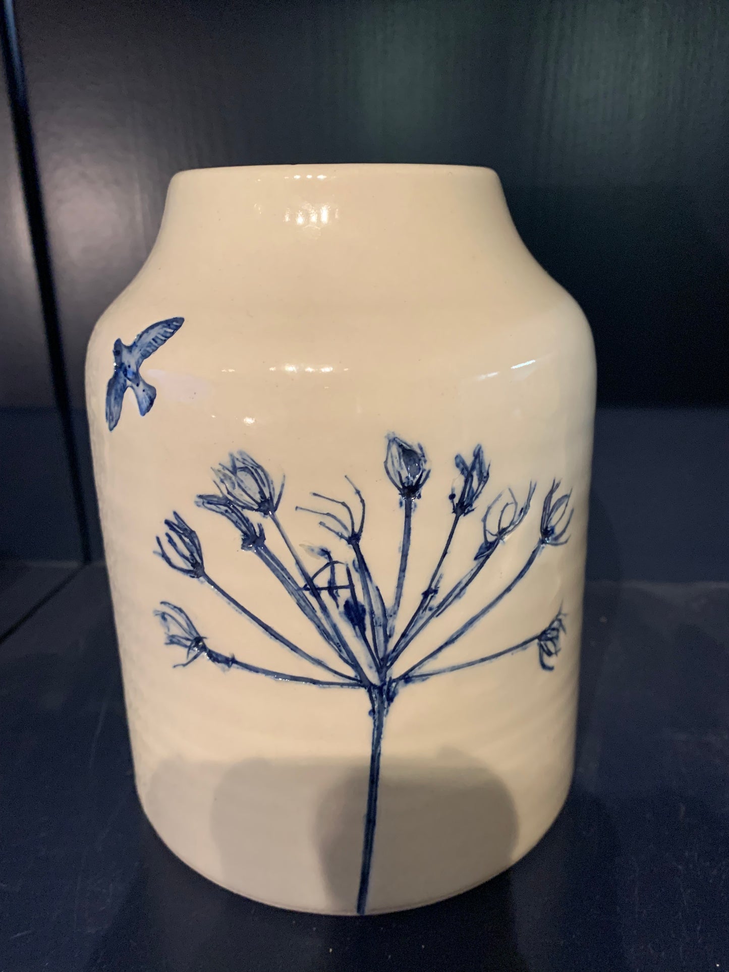 Vase with botanical detail