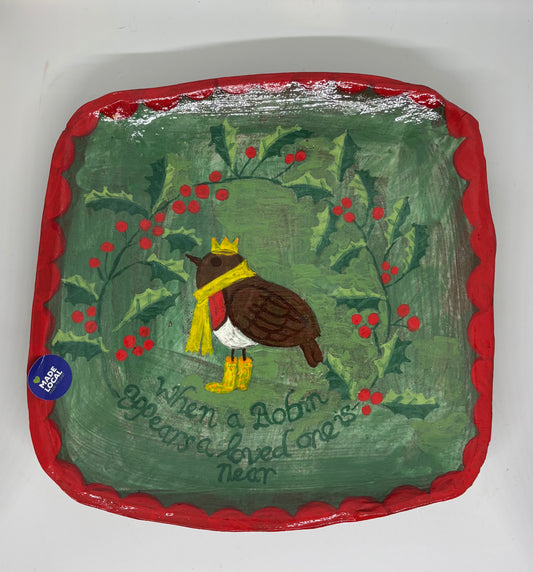 When a robin appears in wellies