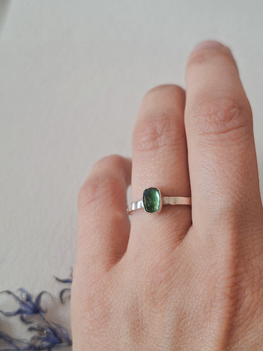 Green Tourmaline ring