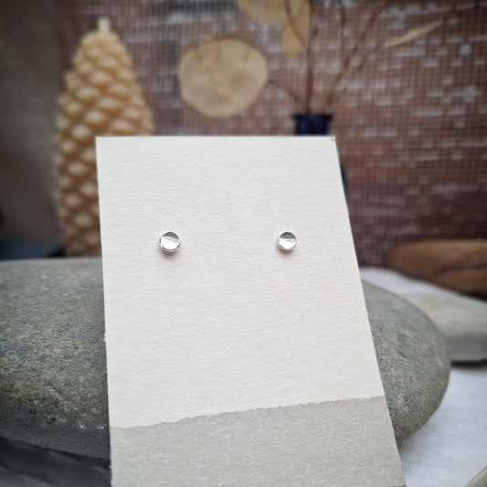 Small silver stud earrings