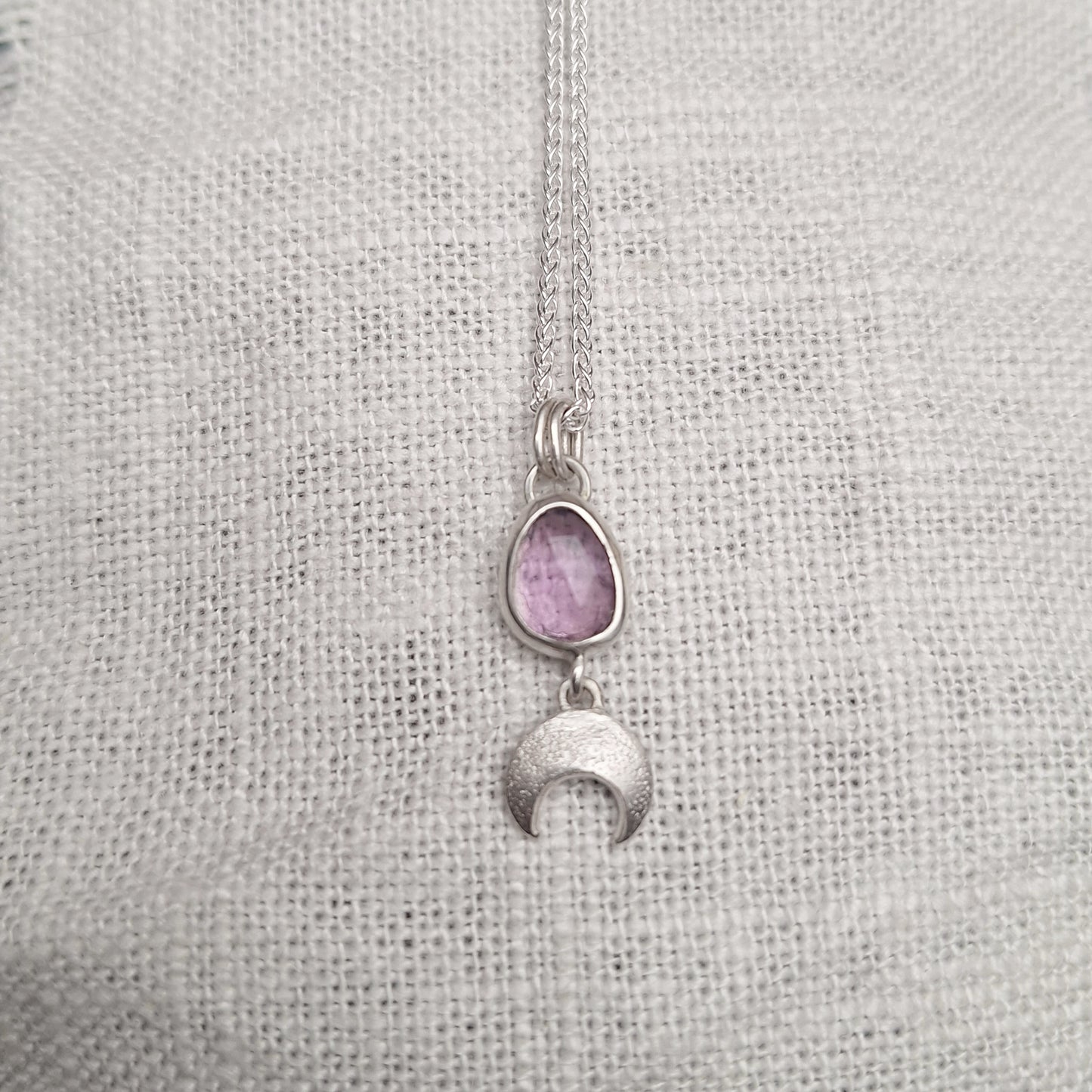 Lilac moon pendant