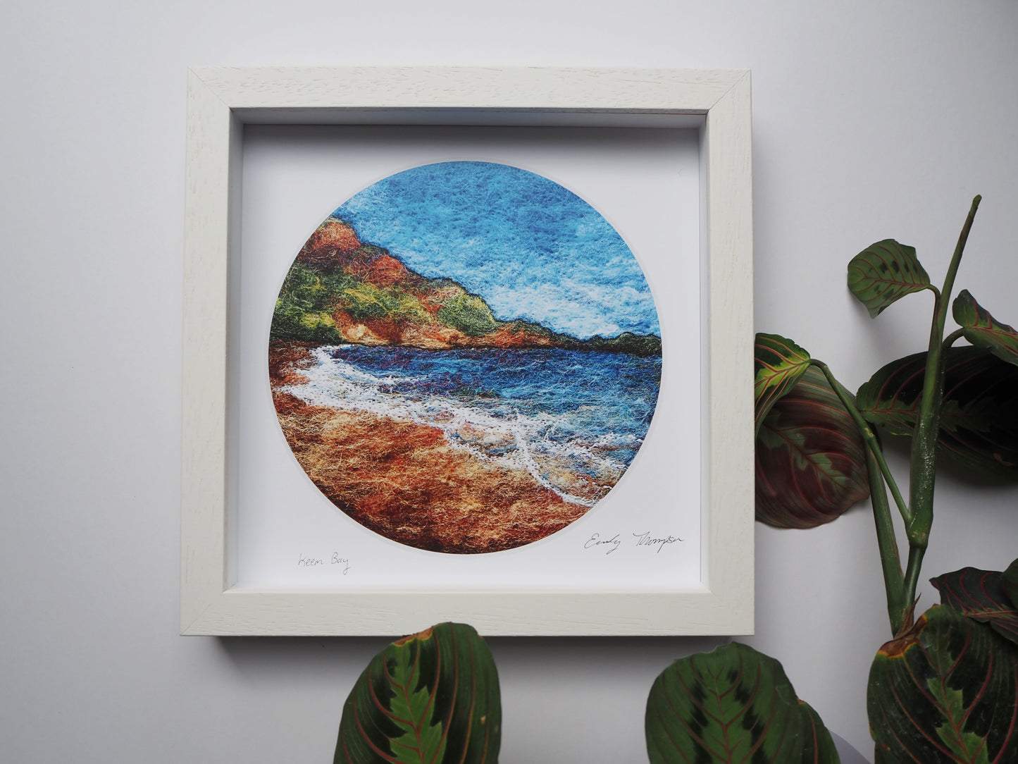 Keem Bay (Framed Print of Needle Felted Original)