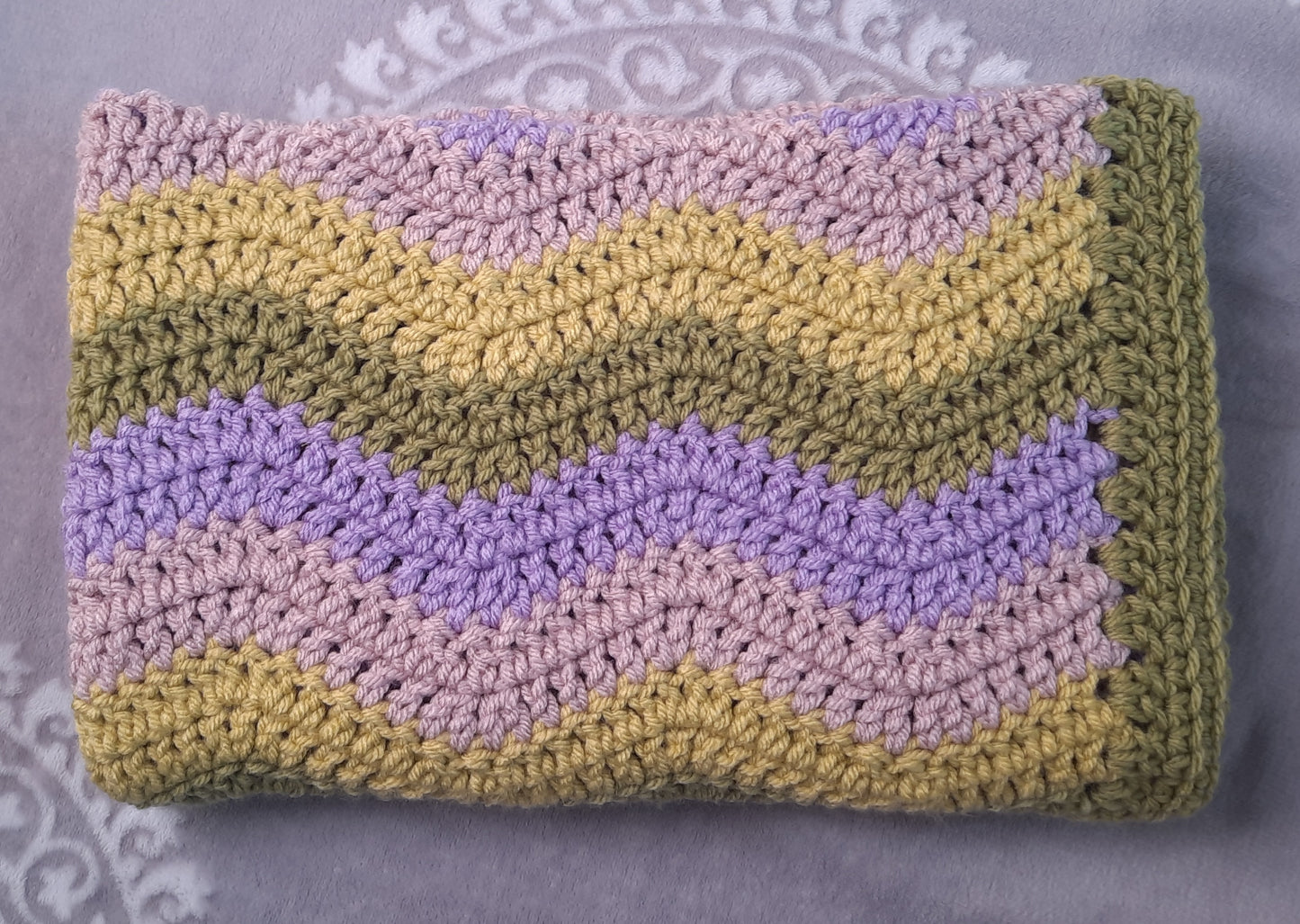 Crochet baby blanket - Ocean CHUNKY