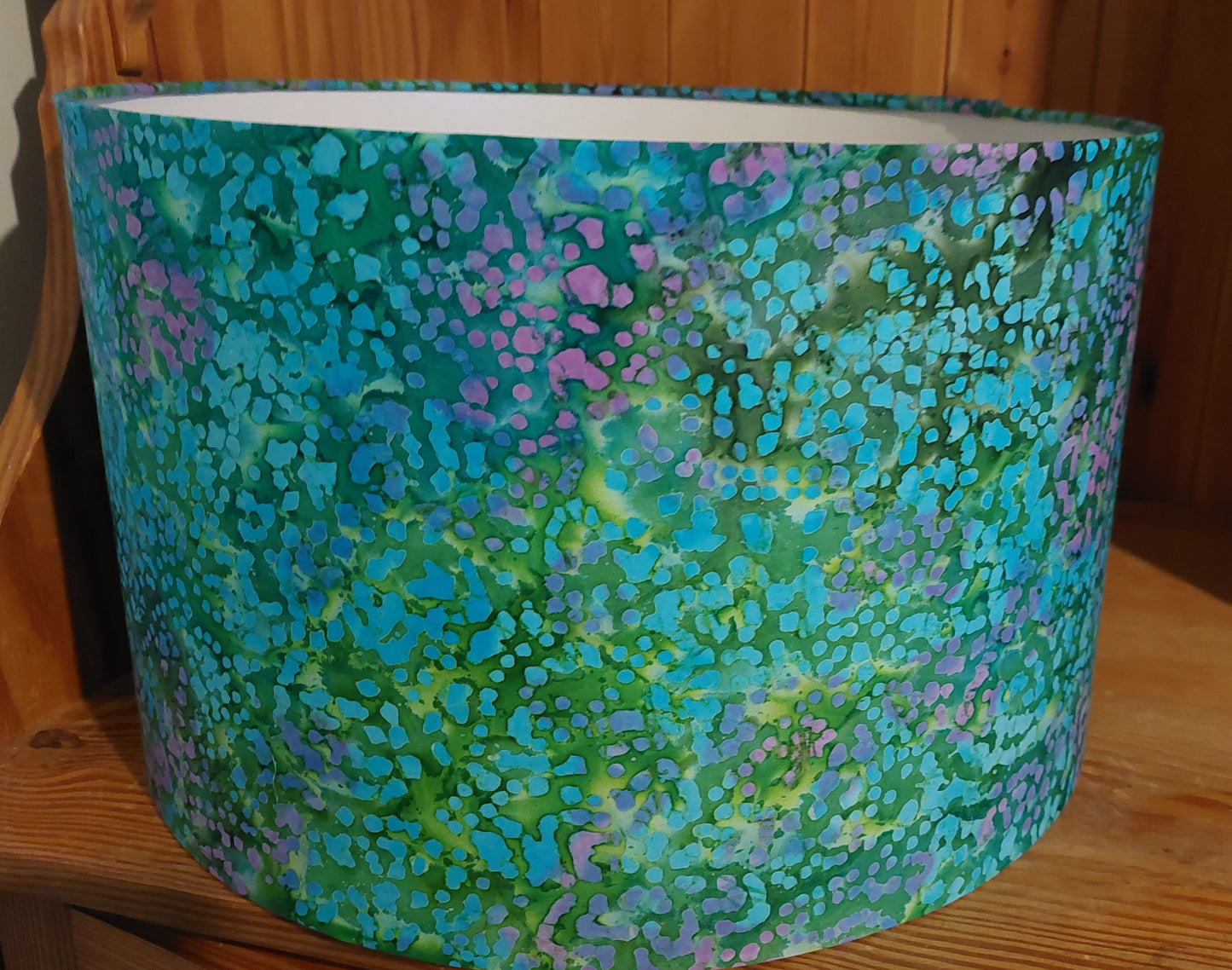 Abstract Turquoise Lampshade