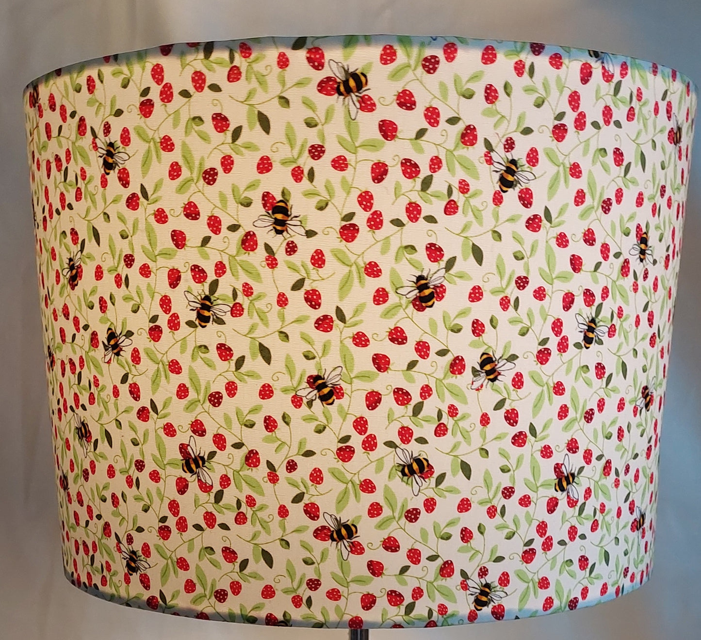Strawberries and Bees Lampshade