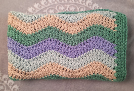 Crochet baby blanket - Ocean CHUNKY