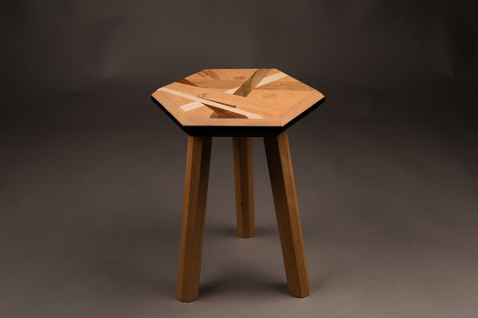 Inlaid Milking stool