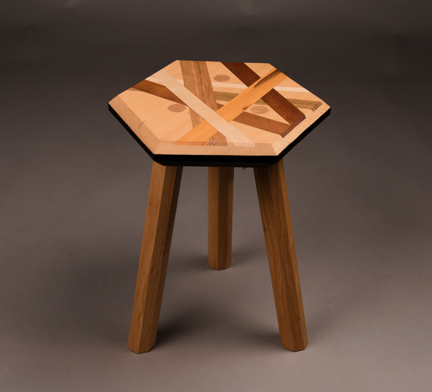 Inlaid Milking stool