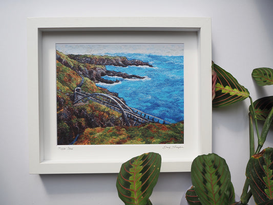 Mizen Head (Framed Print of Needle Felted Original)