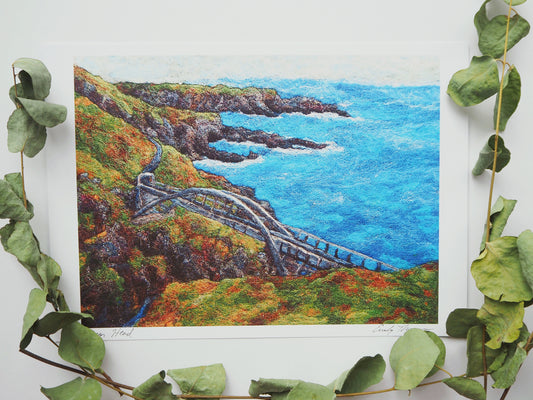 Mizen Head (Print of Needle Felted Original)