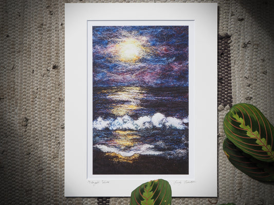 Midnight Waves (mounted print)