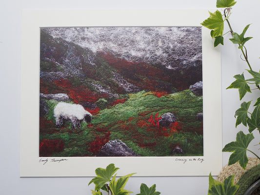 Grazing on the Ring (mounted print)