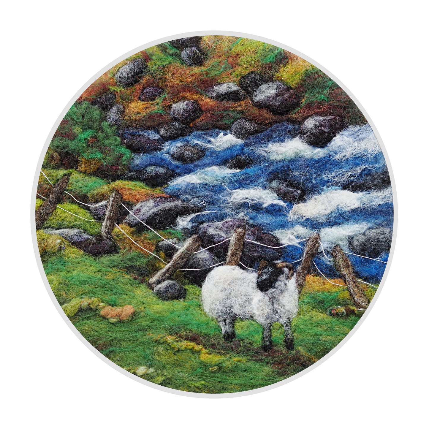 Wild Ramblings (Print of Needle Felted Original)