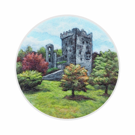 A View of Blarney Castle (Print of Needle Felted Original)