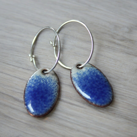 Blue Ombree Mini Hoops