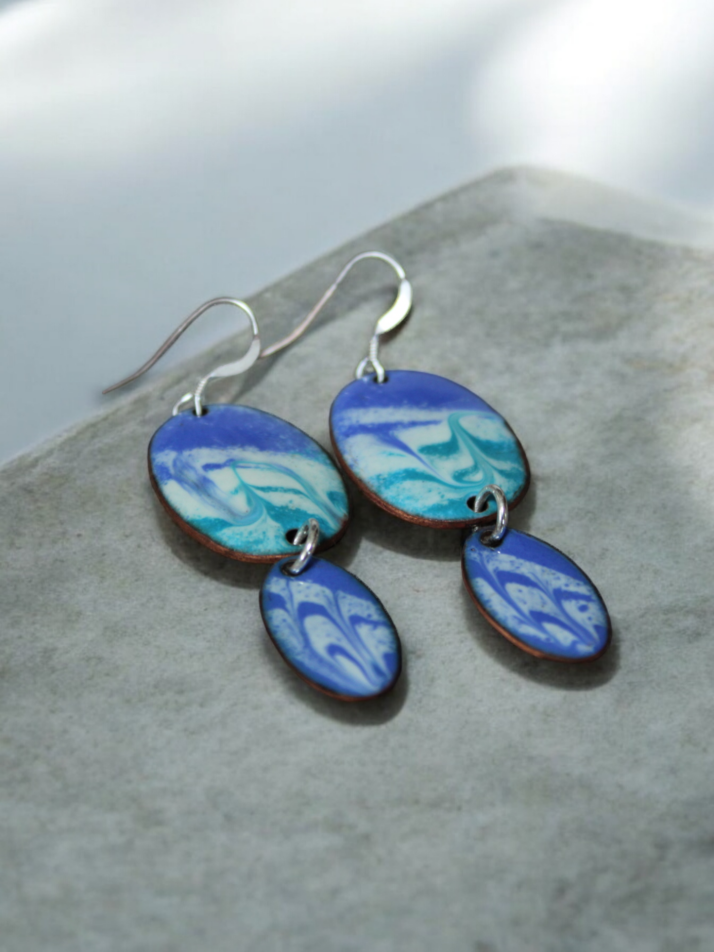 Waves, Double Drop Earrings