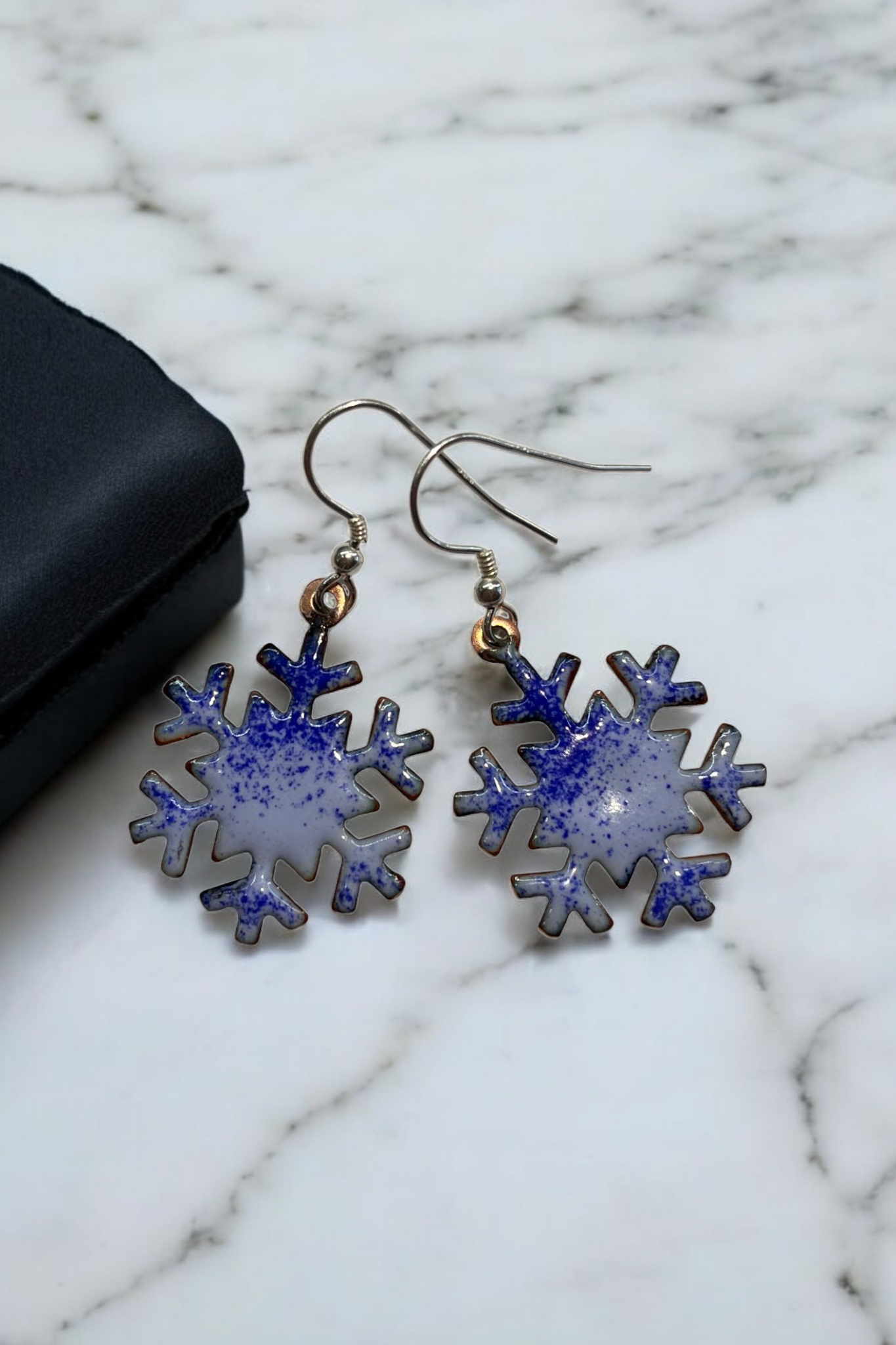 Christmas snowflake earrings clearance