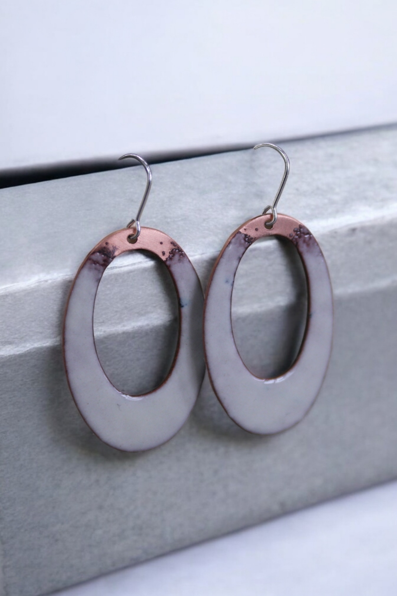 Ivory Hoops Earrings