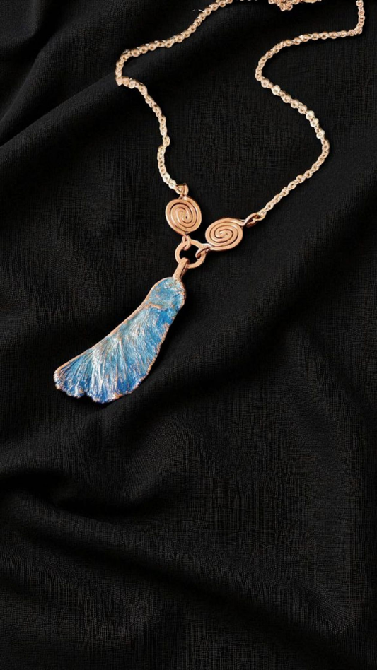 Wind Spiral — Copper Pendant