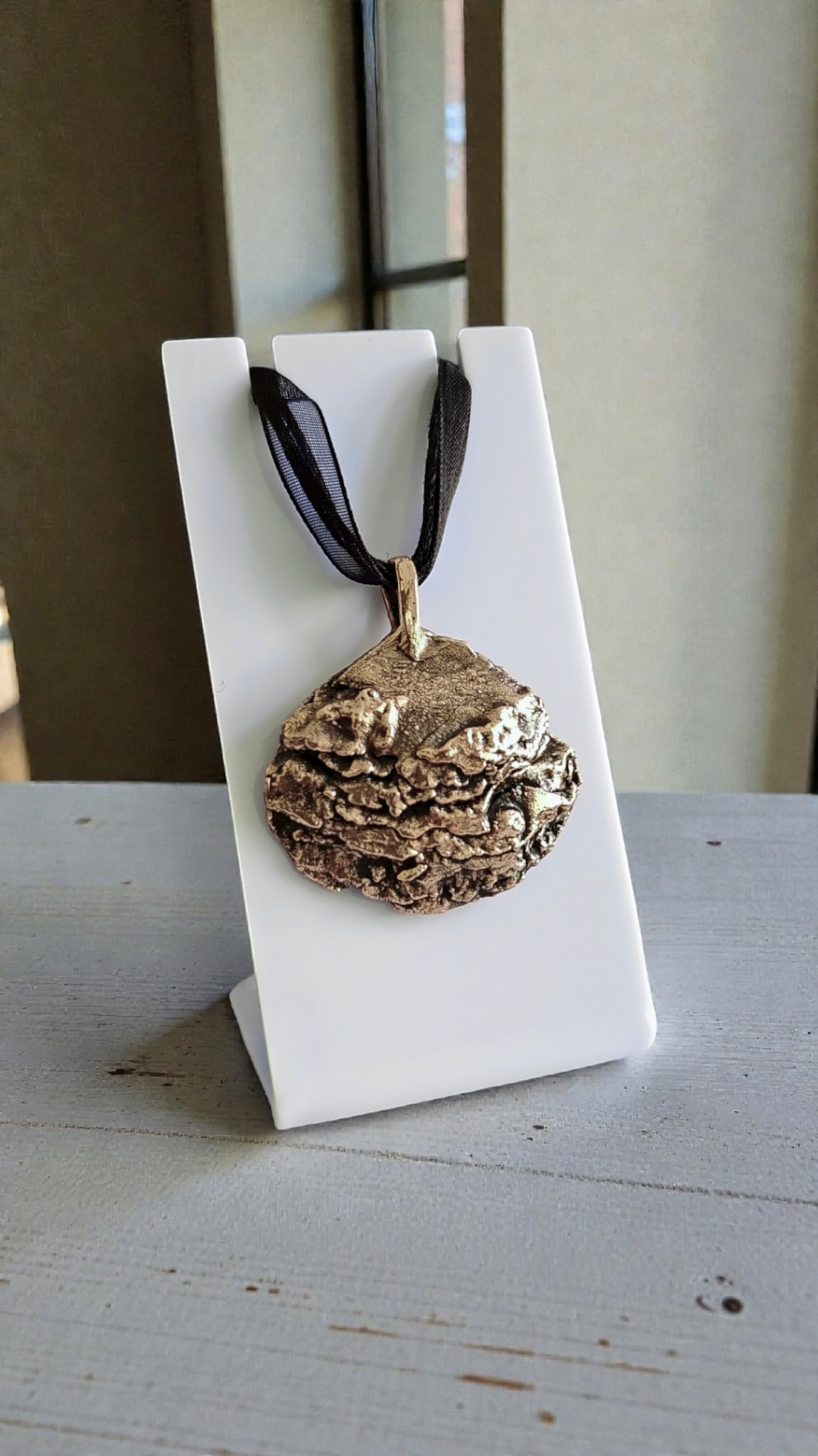 32 Copper Pendant “Stone Bark”