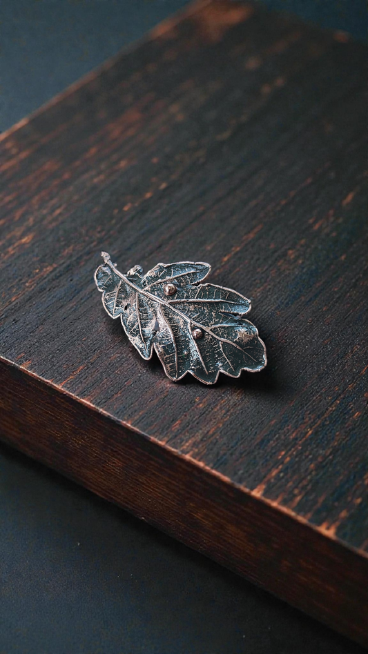 26 Copper Brooch “Rain Trace”