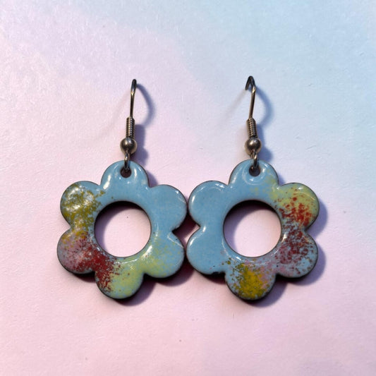 Pastel Mix Flower Earrings