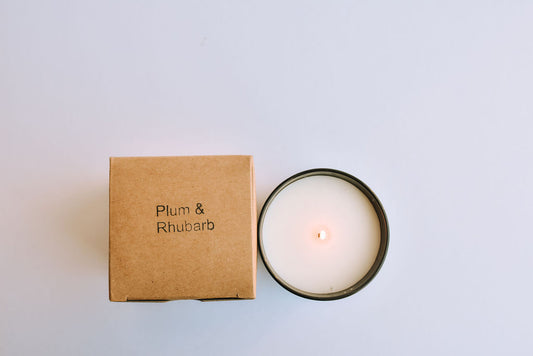 Scented Plum & Rhubarb Candle