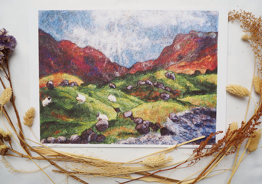 Ring of Kerry (Print of Needle Felted Original)