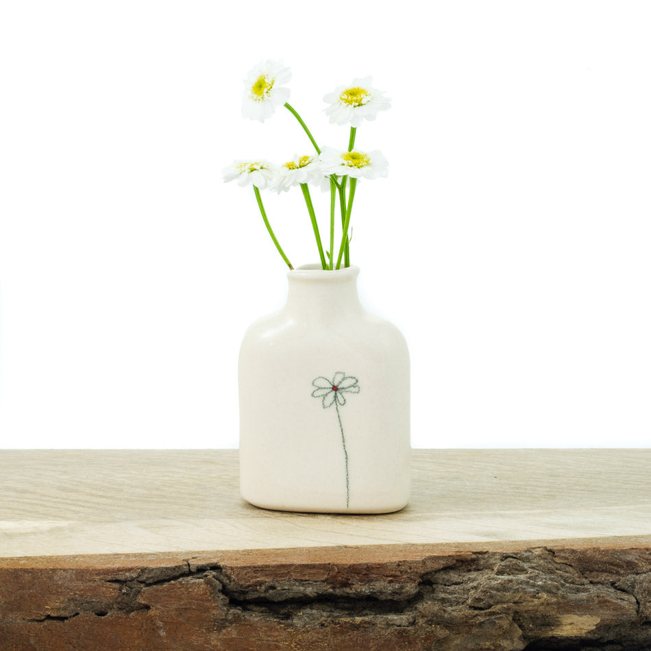 Bud Vase - Hip Flask Allium Design