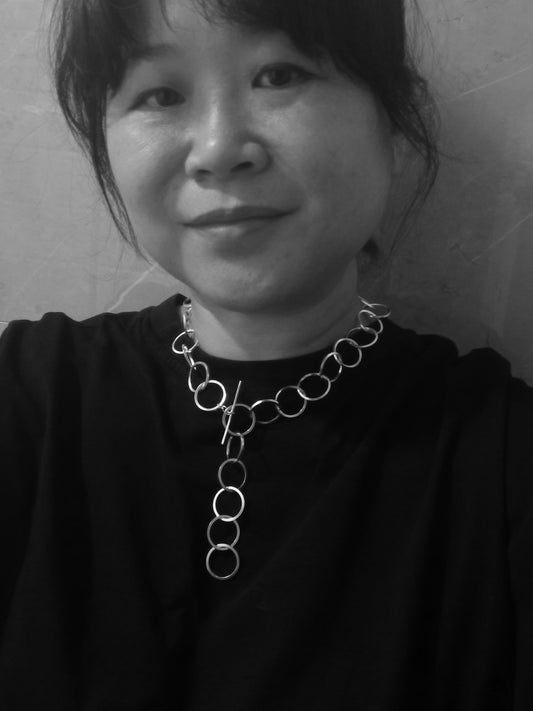 Sterling silver chunky necklace