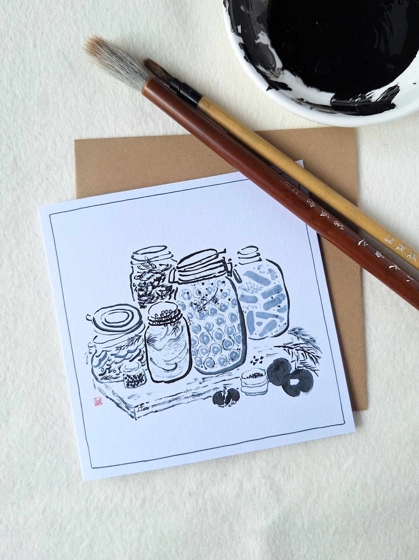 Saw Framed Eco Aritst Greeting Cards - 7 Design Mix Pack