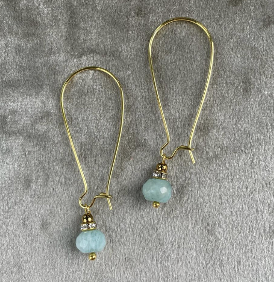 Bauble Earrings | Amazonite | Hope & Communication