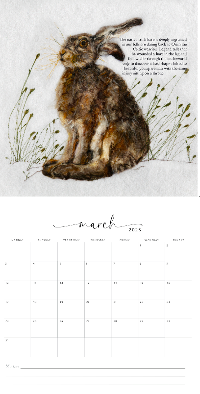 Calendar Wildfelter | 2025 wildlife calendar