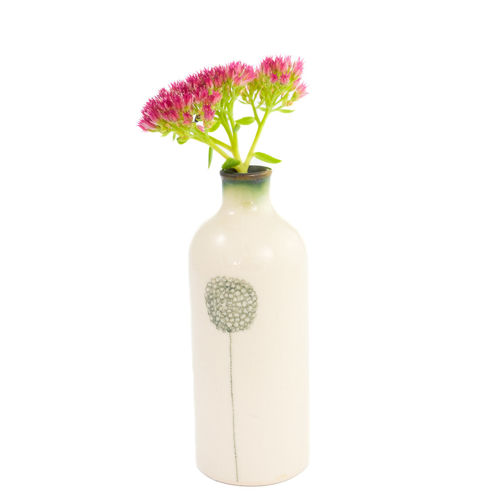 Ceramic Bud Vase - Allium design