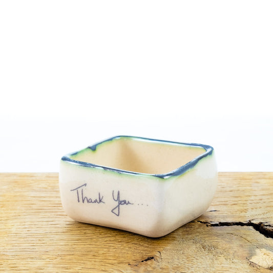 'Thank you’ Square dish