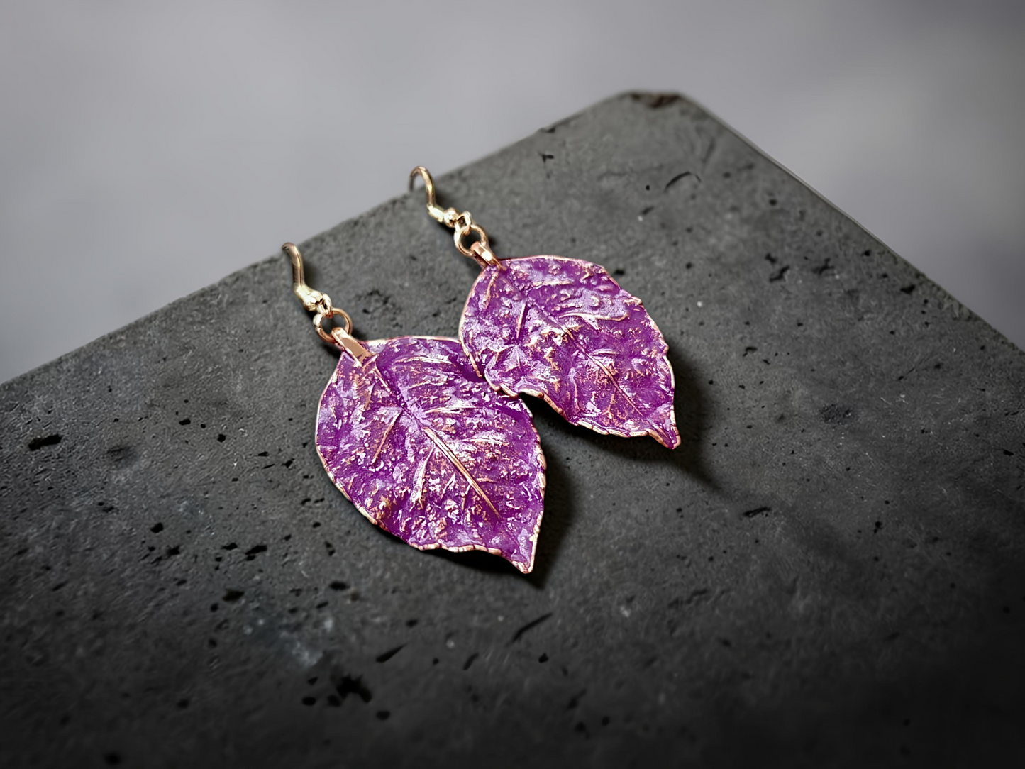 58 Earrings “Rose. Purple