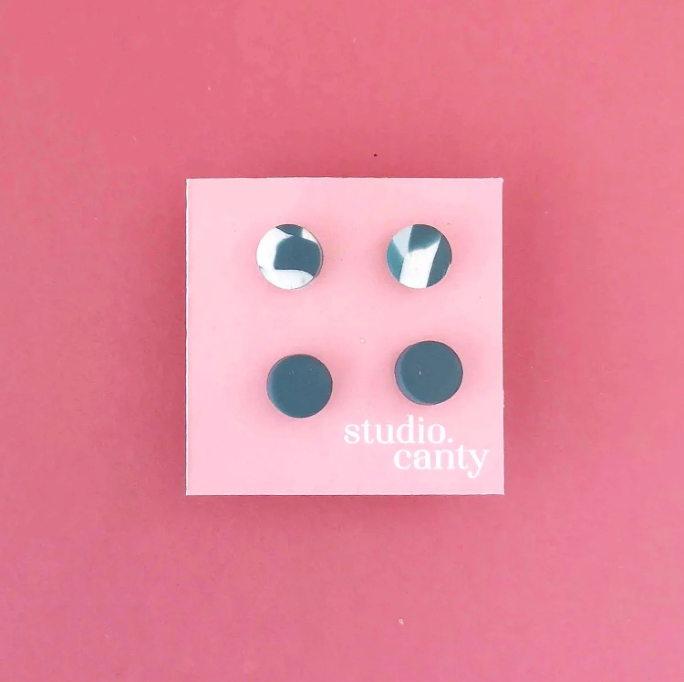 TINY DOTS earring stud set