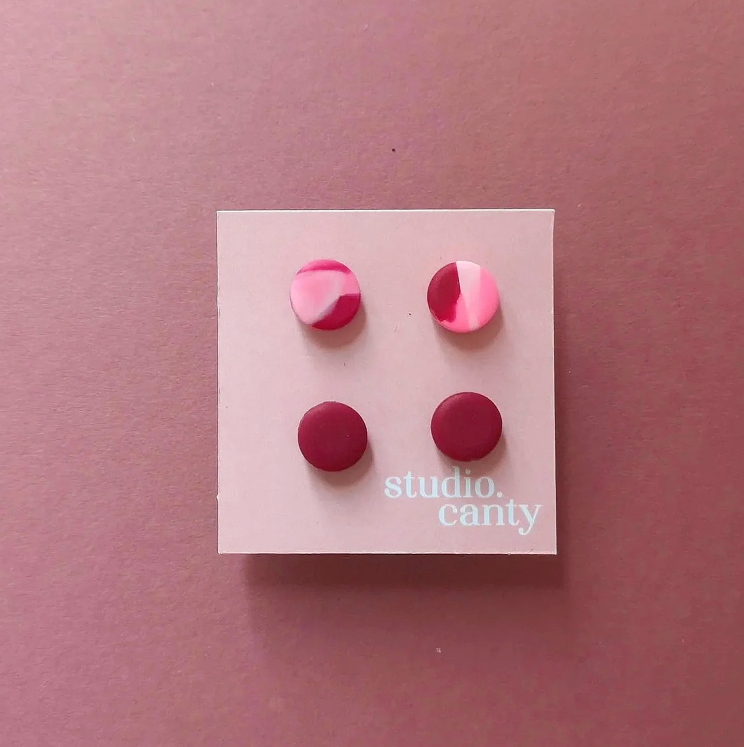 TINY DOTS earring stud set