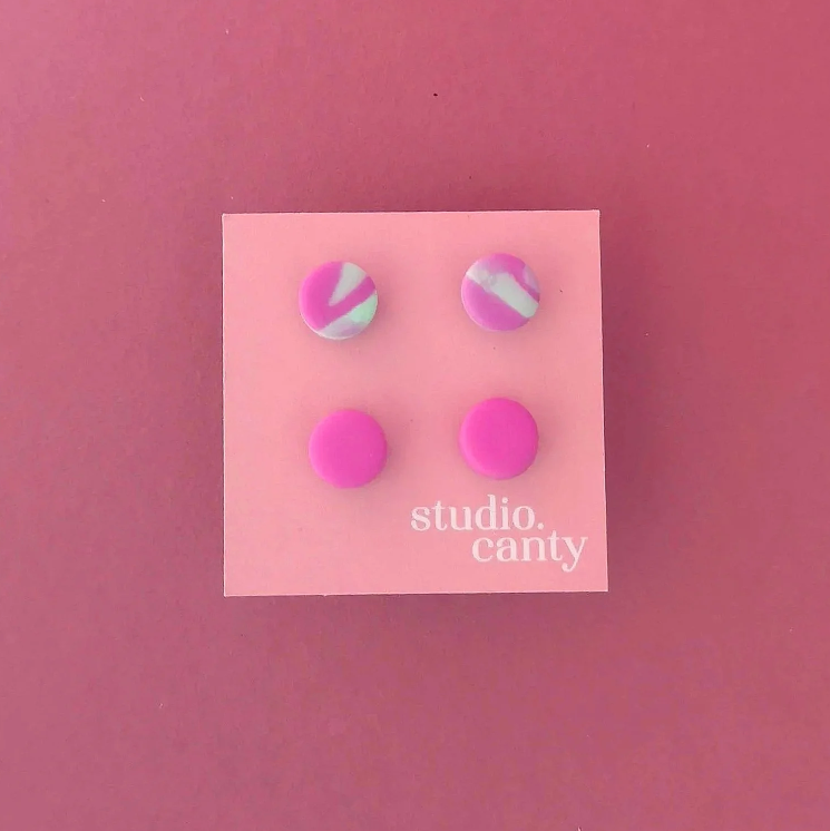 TINY DOTS earring stud set