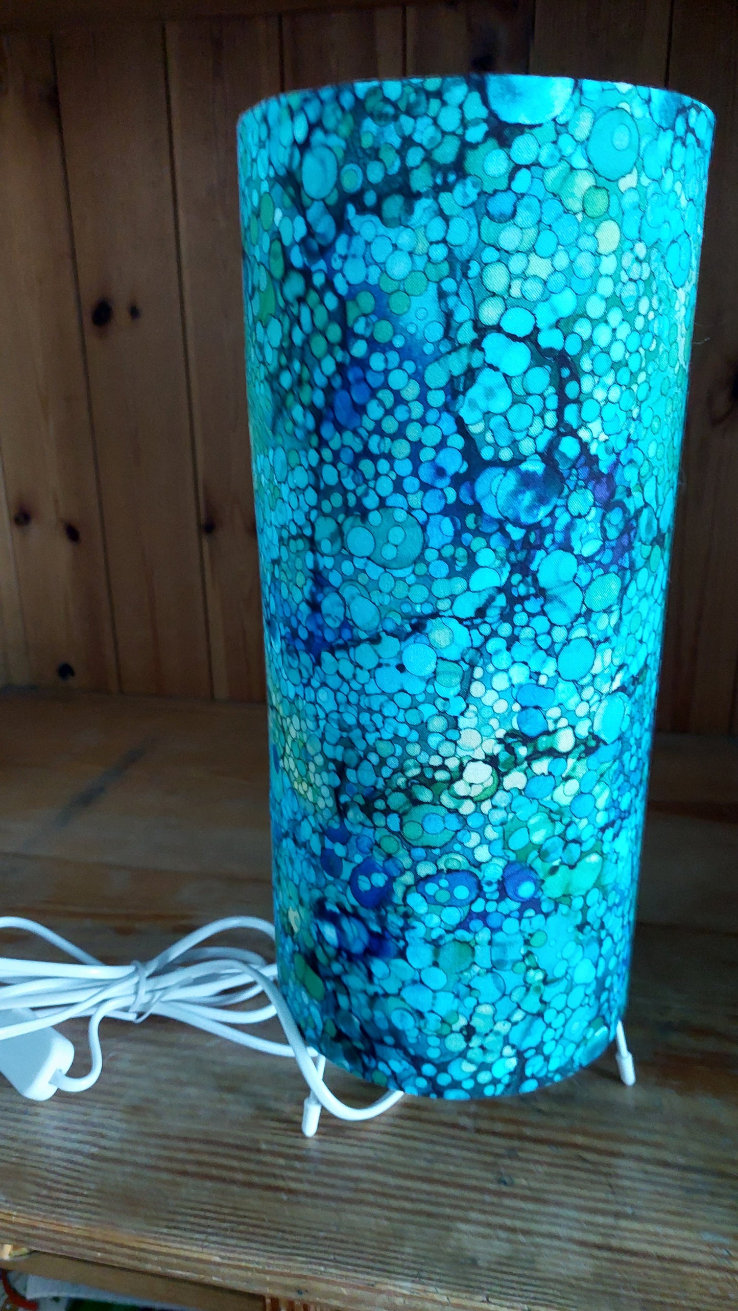 Abstract Blue Table Lamp